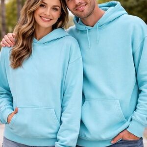 Comfort Wash by Hanes Mint Hoodie Size Medium Soft Cotton Blend Pullover New